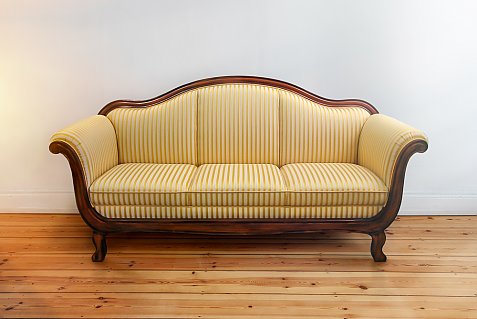 Möbel Restaurierung, Biedermeier Sofa